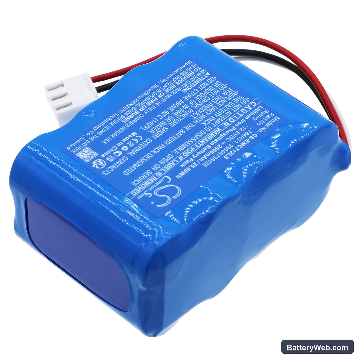 Dual-Lite EVCH12 Replacement Battery, 12.8V, 2000mAh, LiFePO4 2