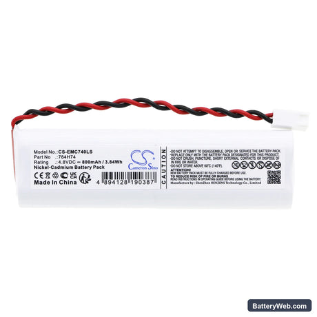 Dual-Lite SEWLDGBE Replacement Battery, 4.8V, 800mAh, Ni-CD 3