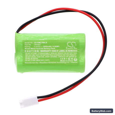 Dual-Lite EV4D-02L Replacement Battery, 2.4V, 2000mAh, Ni-MH 3