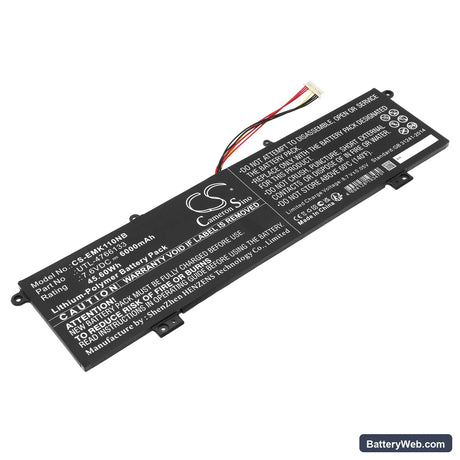 Evolve Maestro E book 11 Replacement Battery, 7.6V, 6000mAh, Li-Polymer 1