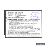 NiKon Coolpix S610 Replacement Battery, 3.7V, 1050mAh, Li-ion 3