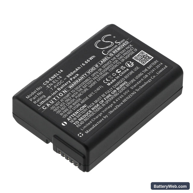 NiKon Coolpix P7000 Replacement Battery, 7.4V, 900mAh, Li-ion 1
