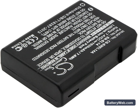 NiKon Coolpix P7000 Replacement Battery, 7.4V, 1030mAh, Li-ion 2