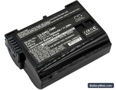 NiKon Coolpix D7000 Replacement Battery, 7V, 1600mAh, Li-ion 1