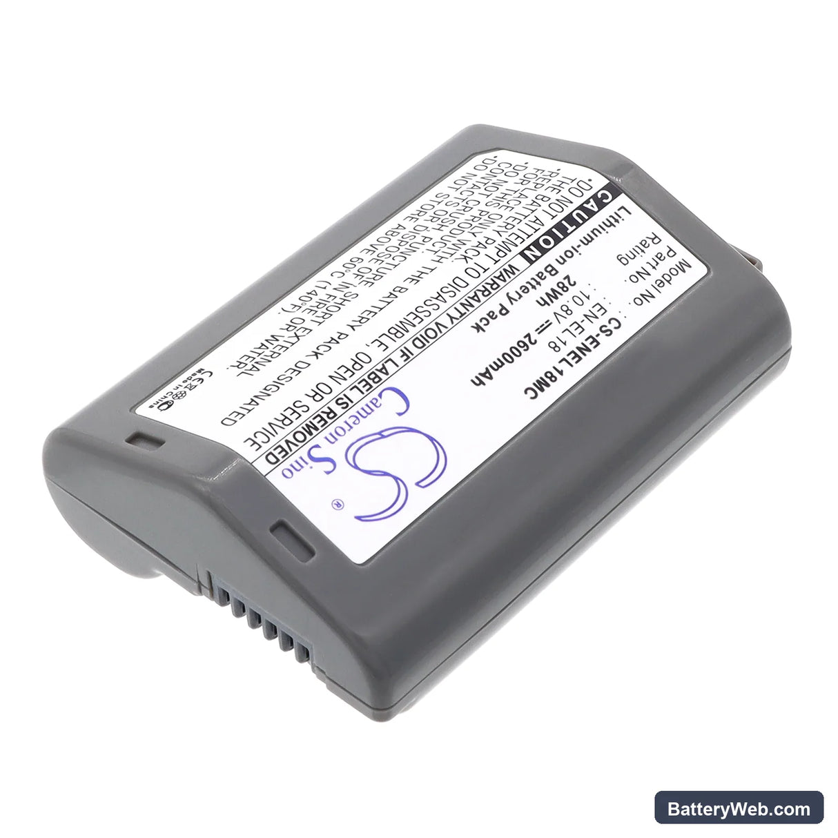 NiKon D4 DSLR Replacement Battery, 10.8V, 2600mAh, Li-ion 2