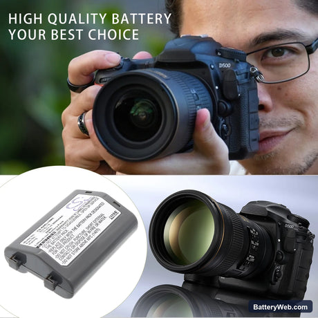 NiKon D4 DSLR Replacement Battery, 10.8V, 2600mAh, Li-ion 6