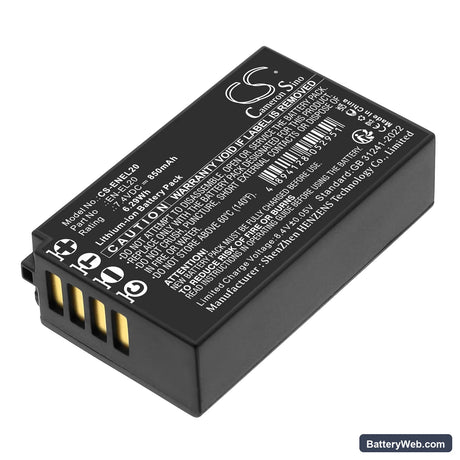 NiKon 1 J1 Replacement Battery, 7.4V, 850mAh, Li-ion 1