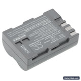 NiKon D100 Replacement Battery, 7.4V, 1500mAh, Li-ion 2