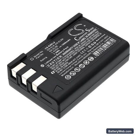 NiKon DSLR-D40 Replacement Battery, 7.4V, 1000mAh, Li-ion 1