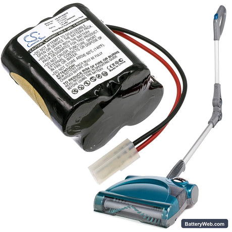 Shark X1725QN Replacement Battery, 4.8V, 3000mAh, Ni-MH 6