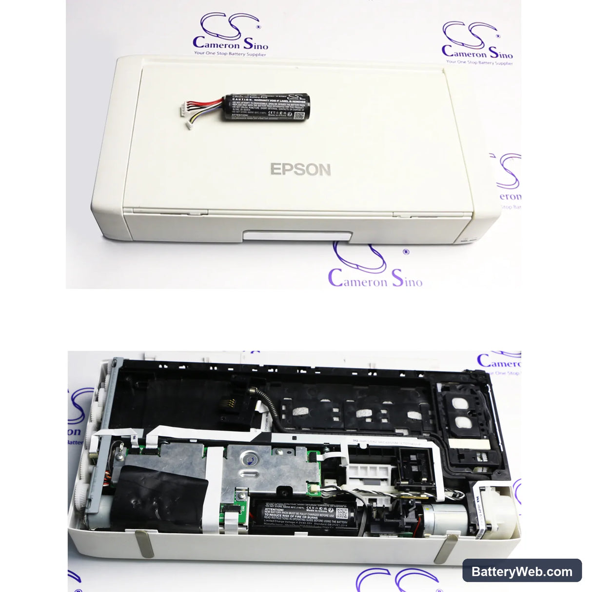 Epson WF100 Replacement Battery, 3.7V, 2600mAh, Li-ion 6