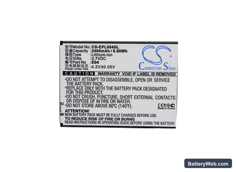 Elephone ECOO E04 Replacement Battery, 3.7V, 2400mAh, Li-ion 5