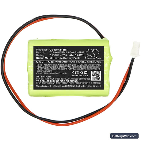 ProSafe 1131 Replacement Battery, 7.2V, 700mAh, Ni-MH 3