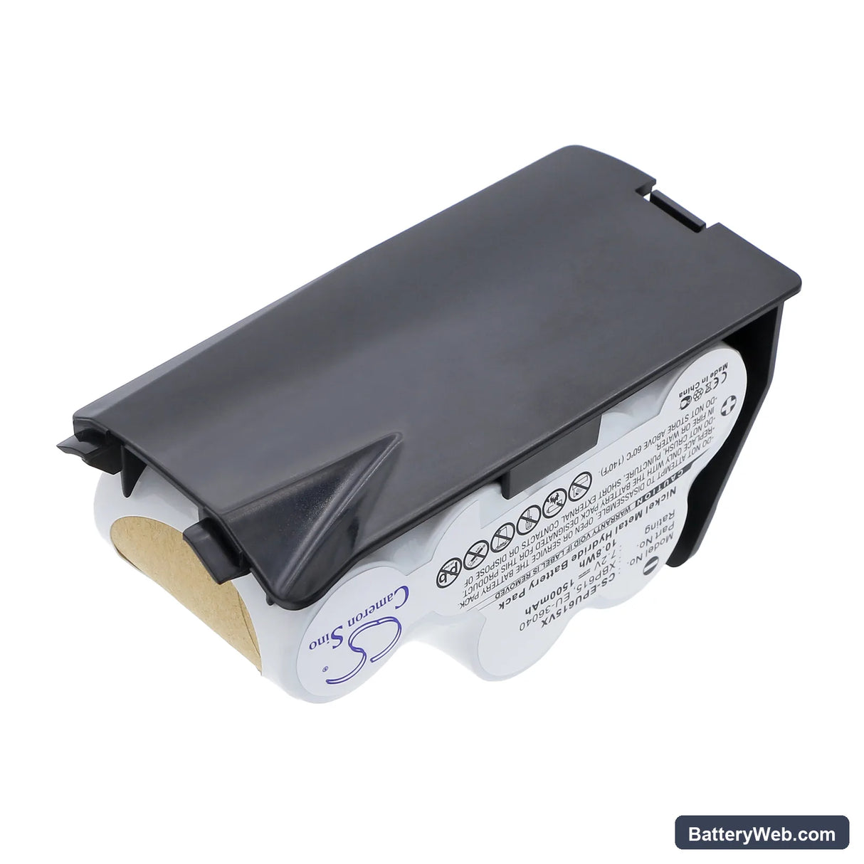 Euro Pro Shark UV615 Replacement Battery, 7.2V, 1500mAh, Ni-MH 4
