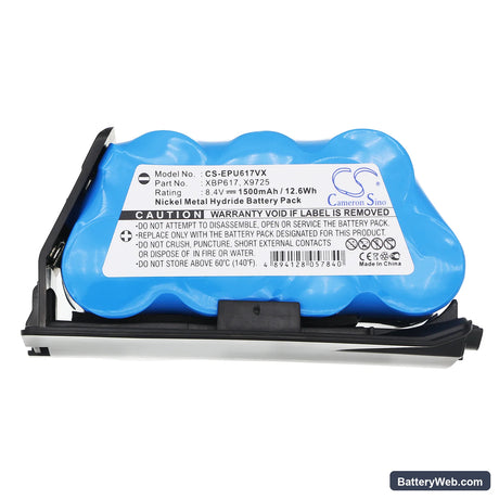 Euro Pro Shark UV617 Replacement Battery, 8.4V, 1500mAh, Ni-MH 5