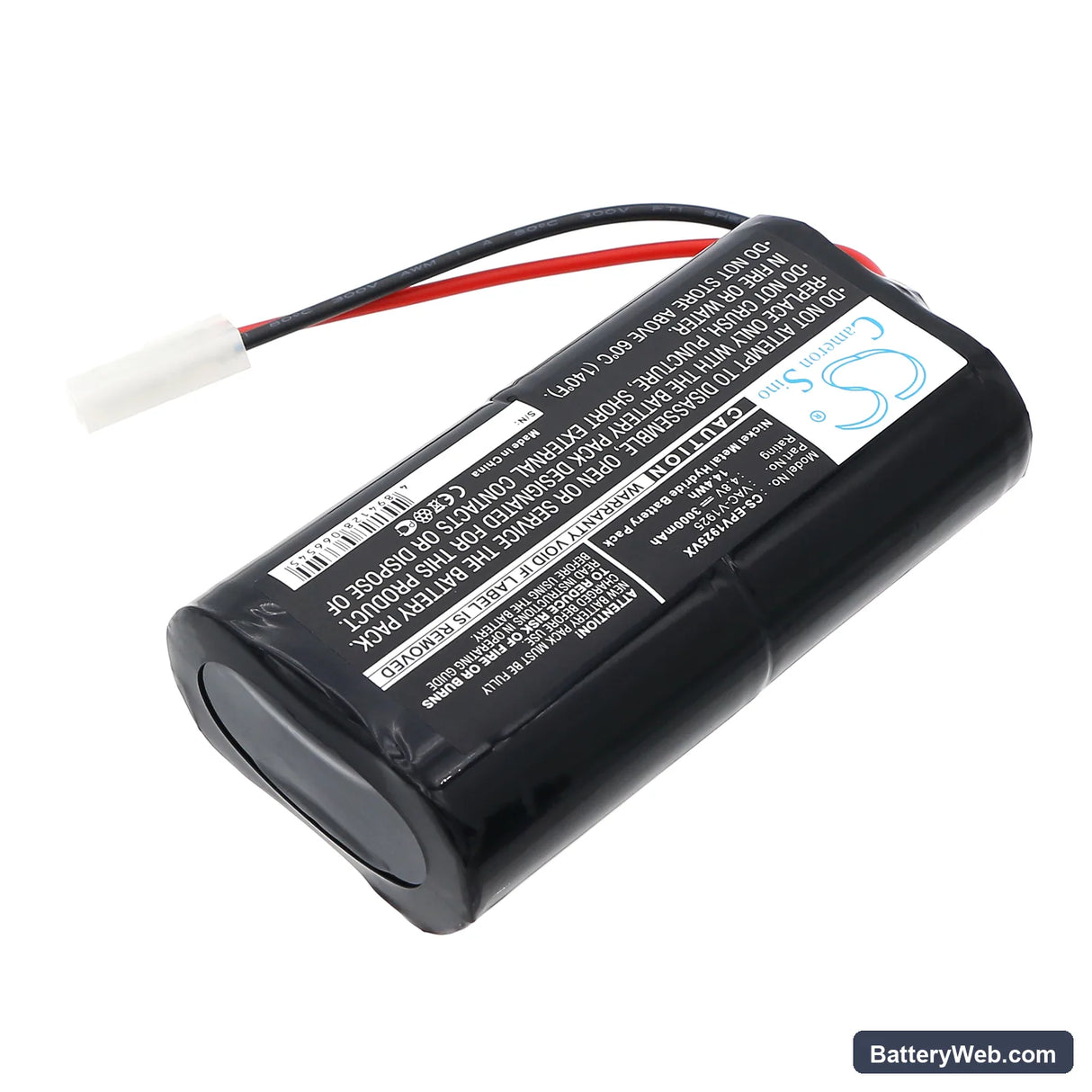 Shark V1925 Replacement Battery, 4.8V, 3000mAh, Ni-MH 2