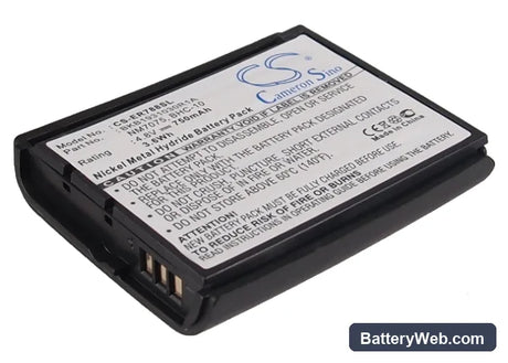 Sony Ericsson 788 Replacement Battery, 4.8V, 750mAh, Ni-MH 1