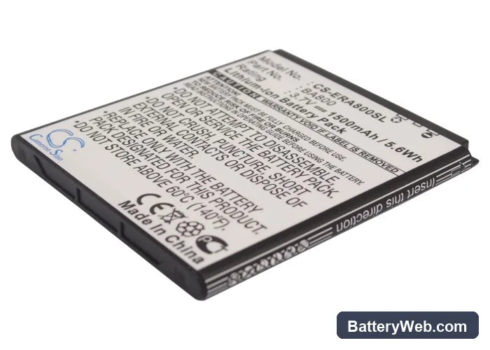 Sony Ericsson Xperia S Replacement Battery, 3.7V, 1500mAh, Li-ion 2