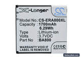 Sony Ericsson Xperia S Replacement Battery, 3.7V, 1700mAh, Li-ion 1