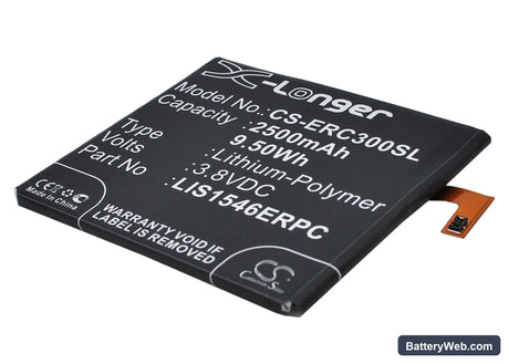 Sony Ericsson Xperia T3 Replacement Battery, 3.8V, 2500mAh, Li-Polymer 1