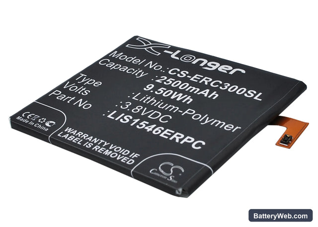 Sony Ericsson Xperia T3 Replacement Battery, 3.8V, 2500mAh, Li-Polymer 1