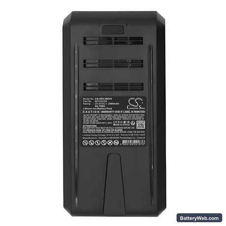 Eureka NEC390BL Replacement Battery, 25.9V, 2500mAh, Li-ion 5