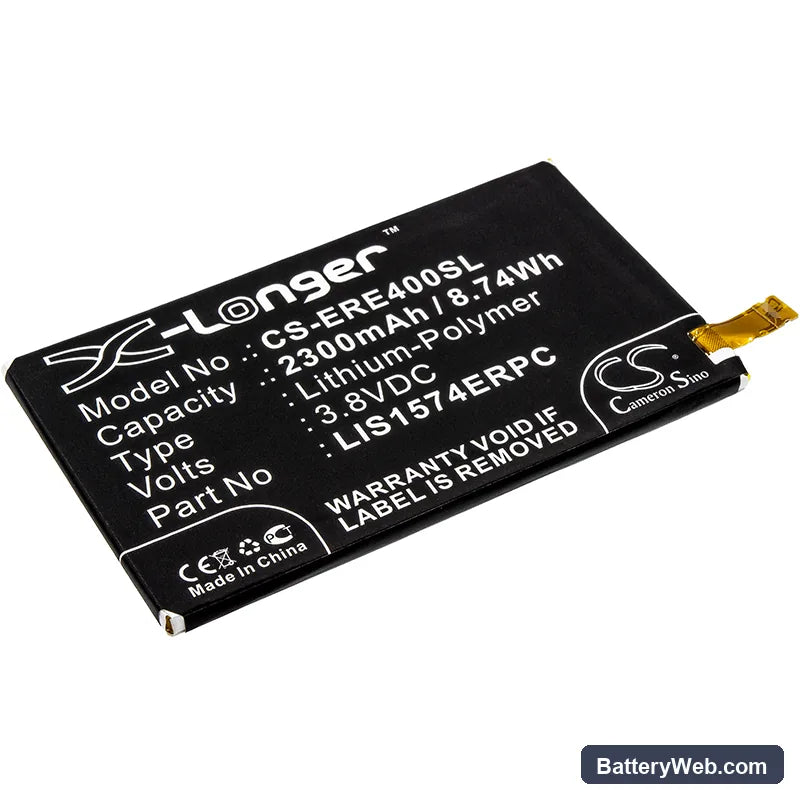 Sony Ericsson Xperia E4 Replacement Battery, 3.8V, 2300mAh, Li-Polymer 1