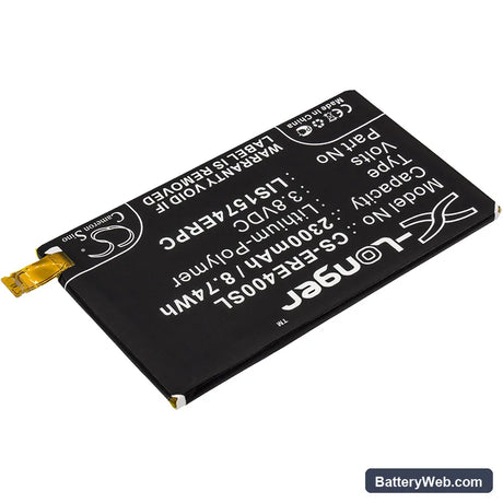 Sony Ericsson Xperia E4 Replacement Battery, 3.8V, 2300mAh, Li-Polymer 2