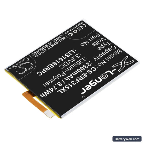 Sony Xperia E5 Replacement Battery, 3.8V, 2300mAh, Li-Polymer 2