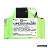 Euro Pro Shark EP750 Replacement Battery, 14.4V, 3000mAh, Ni-MH 3