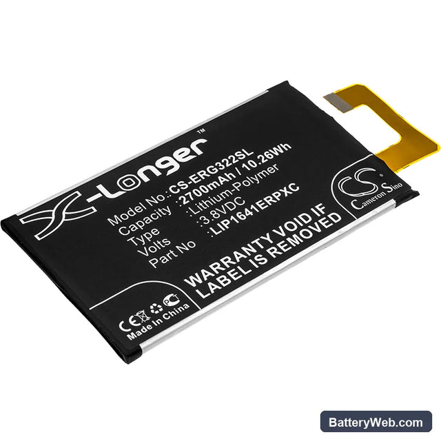 Sony Xperia XA1 Ultra Replacement Battery, 3.8V, 2700mAh, Li-Polymer 1