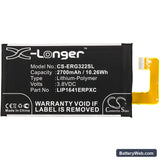 Sony Xperia XA1 Ultra Replacement Battery, 3.8V, 2700mAh, Li-Polymer 3