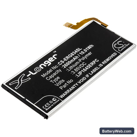 Sony Xperia XZ1 Replacement Battery, 3.85V, 2600mAh, Li-Polymer 1