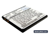 Sony Ericsson Xperia Neo Replacement Battery, 3.7V, 1000mAh, Li-ion 1