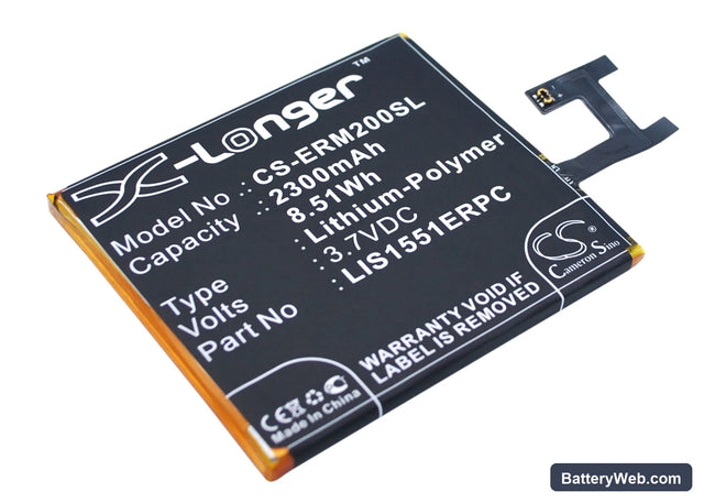 Sony Ericsson Xperia M2 Replacement Battery, 3.7V, 2300mAh, Li-Polymer 1