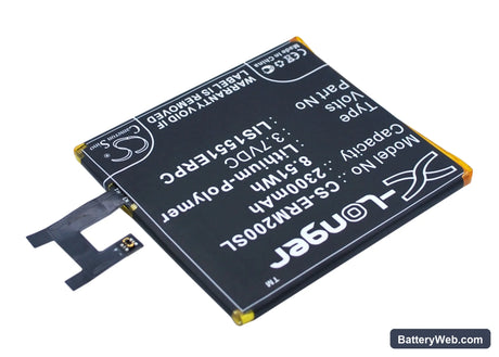 Sony Ericsson Xperia M2 Replacement Battery, 3.7V, 2300mAh, Li-Polymer 2