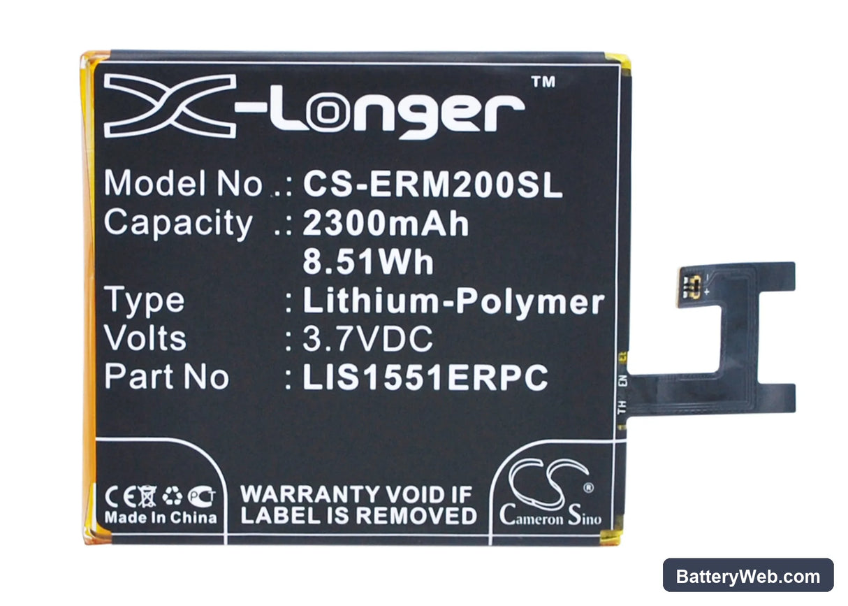 Sony Ericsson Xperia M2 Replacement Battery, 3.7V, 2300mAh, Li-Polymer 5