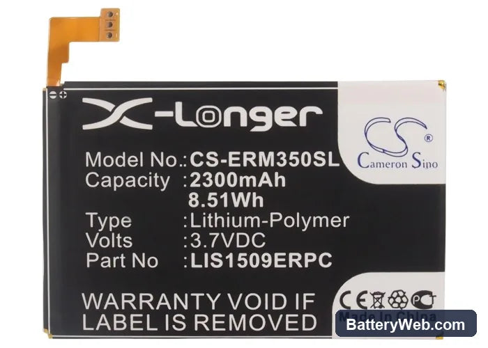 Sony Ericsson Xperia SP Replacement Battery, 3.7V, 2300mAh, Li-Polymer 5