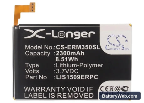 Sony Ericsson Xperia SP Replacement Battery, 3.7V, 2300mAh, Li-Polymer 5
