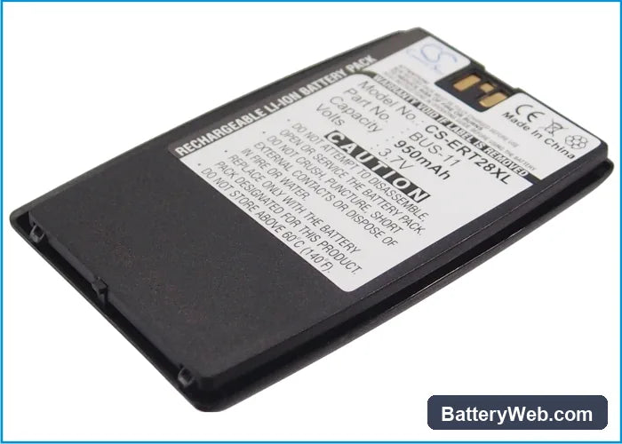 Sony Ericsson T28 Replacement Battery, 3.7V, 950mAh, Li-ion 1
