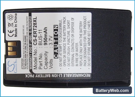 Sony Ericsson T28 Replacement Battery, 3.7V, 950mAh, Li-ion 6
