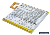 Sony Ericsson Xperia T LT30p Replacement Battery, 3.7V, 1780mAh, Li-Polymer 2