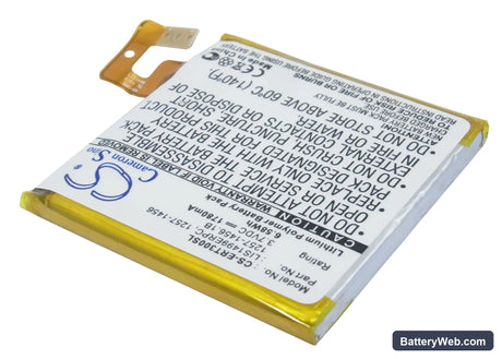 Sony Ericsson Xperia T LT30p Replacement Battery, 3.7V, 1780mAh, Li-Polymer 2