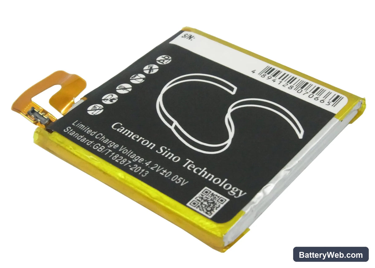Sony Ericsson Xperia T LT30p Replacement Battery, 3.7V, 1780mAh, Li-Polymer 3