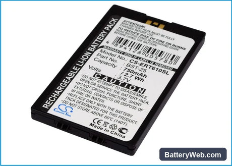 Sony Ericsson T610 Replacement Battery, 3.7V, 700mAh, Li-ion 2