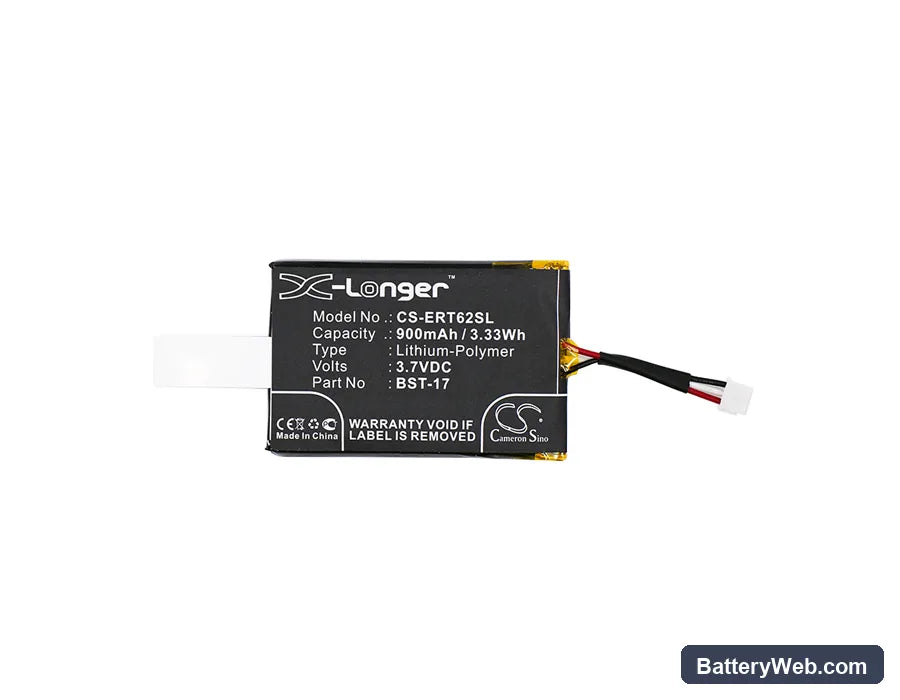 Sony Ericsson T60 Replacement Battery, 3.7V, 900mAh, Li-Polymer 5