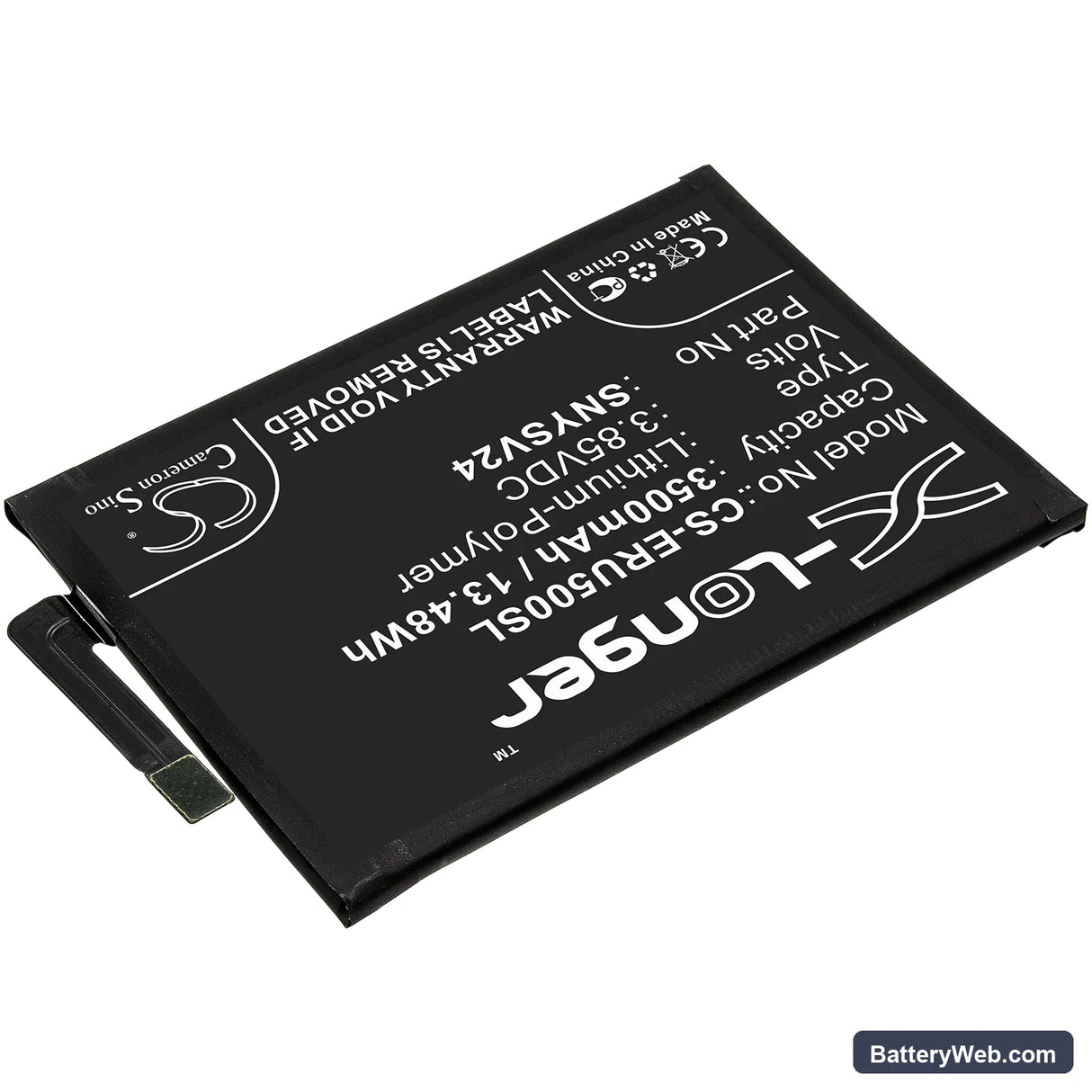 Sony Xperia 10 II Replacement Battery, 3.85V, 3500mAh, Li-Polymer 2