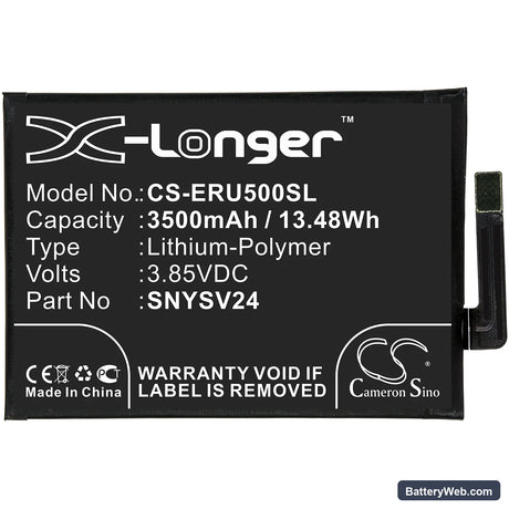 Sony Xperia 10 II Replacement Battery, 3.85V, 3500mAh, Li-Polymer 3