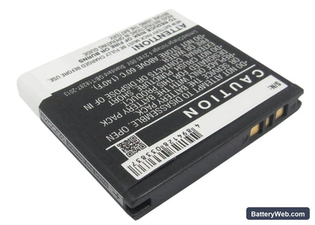 Sony Ericsson U5 Replacement Battery, 3.7V, 900mAh, Li-ion 3