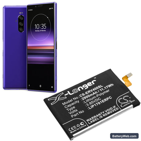 Sony Xperia 1 Global Replacement Battery, 3.85V, 2900mAh, Li-Polymer 5